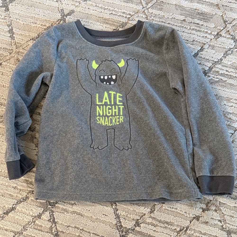 Monster Fleece PJ Top